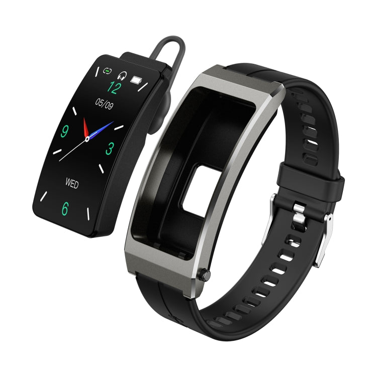 K13S Schermo TFT da 1,14 pollici Cinturino in silicone Smart Calling Bracciale Supporta la gestione del sonno/Monitoraggio dell'ossigeno nel sangue, Silicone Strap