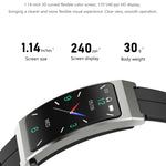 K13S Schermo TFT da 1,14 pollici Cinturino in silicone Smart Calling Bracciale Supporta la gestione del sonno/Monitoraggio dell'ossigeno nel sangue, Silicone Strap