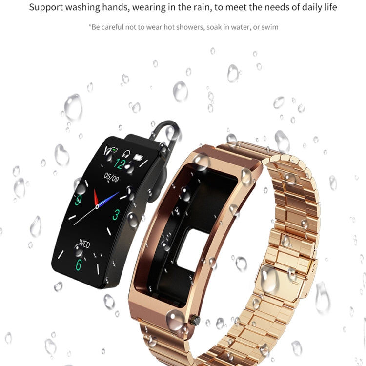K13S Schermo TFT da 1,14 pollici Cinturino in silicone Smart Calling Bracciale Supporta la gestione del sonno/Monitoraggio dell'ossigeno nel sangue, Silicone Strap