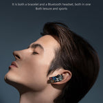 K13S Schermo TFT da 1,14 pollici Cinturino in silicone Smart Calling Bracciale Supporta la gestione del sonno/Monitoraggio dell'ossigeno nel sangue, Silicone Strap