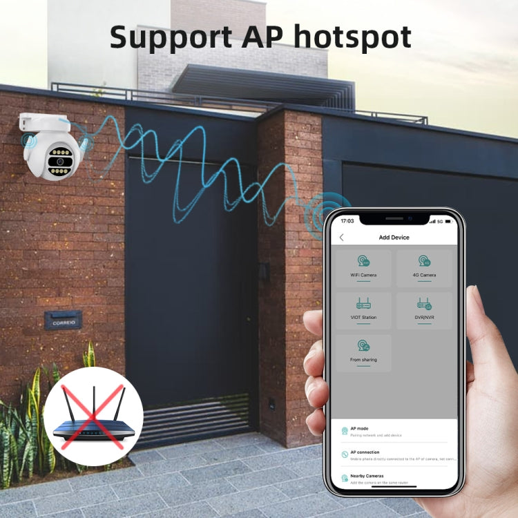 Telecamera IP WiFi 2 MP con visione notturna a colori