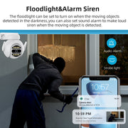 Telecamera IP di sorveglianza WiFi intelligente A8-C2 da 2 MP, visione notturna a colori a doppia luce / / audio bidirezionale / scheda TF, US Plug, EU Plug, AU Plug, UK Plug