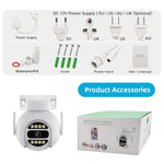 Telecamera IP WiFi 2 MP con visione notturna a colori