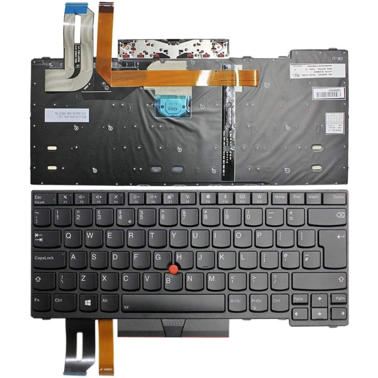 UK Version Backlit Laptop Keyboard, For Lenovo Thinkpad T480s E480 L480, For Lenovo ThinkPad X240 X250 20AL 20AM