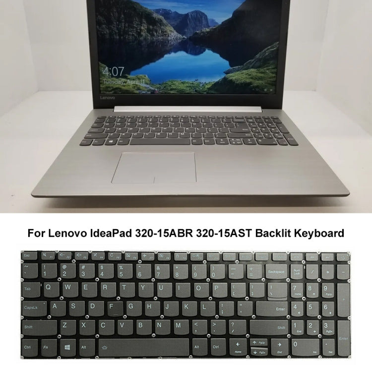 US Version Backlit Laptop Keyboard with Switch Key, For Lenovo Ideapad 320-15ABR 320-15AST