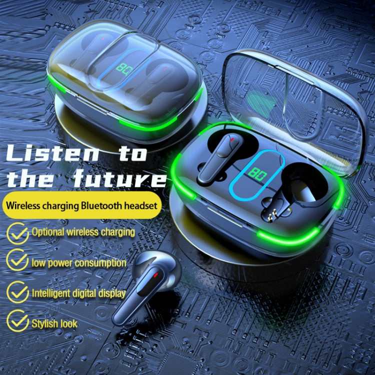 Gli auricolari Bluetooth Pro 70 con display digitale intelligente V5.3 supportano la ricarica wireless, Pro 70