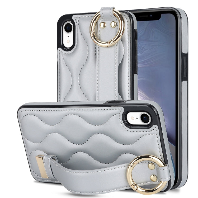 Custodia per telefono in PU con anello a copertura totale antiscivolo con cinturino, For iPhone XS / X, For iPhone XR, For iPhone XS Max