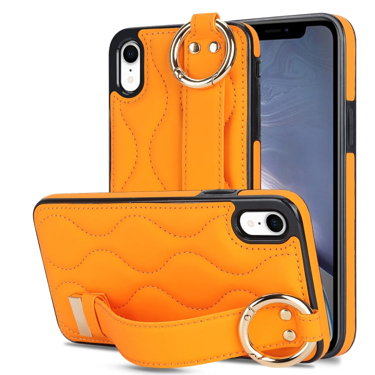 Custodia per telefono in PU con anello a copertura totale antiscivolo con cinturino, For iPhone XS / X, For iPhone XR, For iPhone XS Max