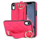 Custodia per telefono in PU con anello a copertura totale antiscivolo con cinturino, For iPhone XS / X, For iPhone XR, For iPhone XS Max