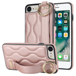 Custodia per telefono in PU con anello a copertura totale antiscivolo con cinturino, For iPhone 7 Plus / 8 Plus, For iPhone 7 / 8