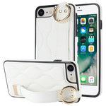 Custodia per telefono in PU con anello a copertura totale antiscivolo con cinturino, For iPhone 7 Plus / 8 Plus, For iPhone 7 / 8