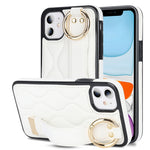 Custodia per telefono in PU con anello a copertura totale antiscivolo con cinturino, For iPhone 11 Pro Max, For iPhone 11, For iPhone 11 Pro