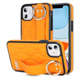 Custodia per telefono in PU con anello a copertura totale antiscivolo con cinturino, For iPhone 11 Pro Max, For iPhone 11, For iPhone 11 Pro