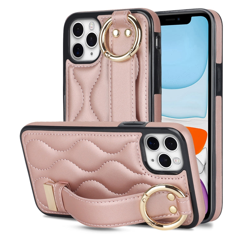 Custodia per telefono in PU con anello a copertura totale antiscivolo con cinturino, For iPhone 11 Pro Max, For iPhone 11, For iPhone 11 Pro