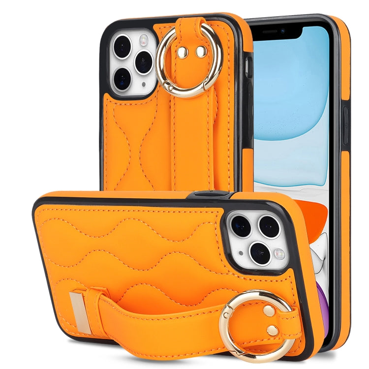 Custodia per telefono in PU con anello a copertura totale antiscivolo con cinturino, For iPhone 11 Pro Max, For iPhone 11, For iPhone 11 Pro
