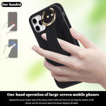 Custodia per telefono in PU con anello a copertura totale antiscivolo con cinturino, For iPhone 11 Pro Max, For iPhone 11, For iPhone 11 Pro
