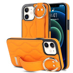 Custodia per telefono in PU con anello a copertura totale antiscivolo con cinturino, For iPhone 12 Pro / 12, For iPhone 12 Pro Max, For iPhone 12 mini