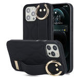 Custodia per telefono in PU con anello a copertura totale antiscivolo con cinturino, For iPhone 12 Pro / 12, For iPhone 12 Pro Max, For iPhone 12 mini