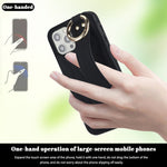 Custodia per telefono in PU con anello a copertura totale antiscivolo con cinturino, For iPhone 12 Pro / 12, For iPhone 12 Pro Max, For iPhone 12 mini