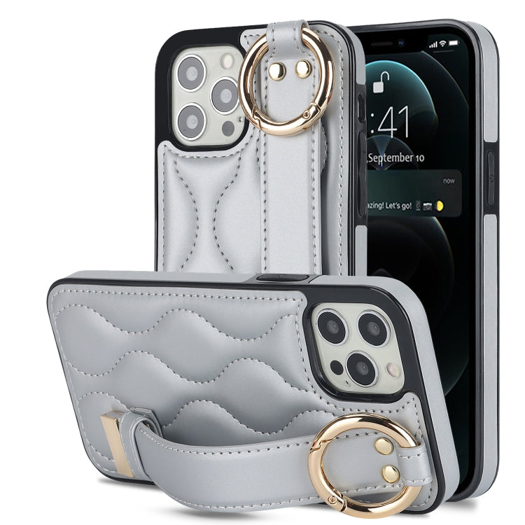 Custodia per telefono in PU con anello a copertura totale antiscivolo con cinturino, For iPhone 12 Pro / 12, For iPhone 12 Pro Max, For iPhone 12 mini