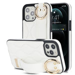 Custodia per telefono in PU con anello a copertura totale antiscivolo con cinturino, For iPhone 12 Pro / 12, For iPhone 12 Pro Max, For iPhone 12 mini