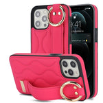 Custodia per telefono in PU con anello a copertura totale antiscivolo con cinturino, For iPhone 12 Pro / 12, For iPhone 12 Pro Max, For iPhone 12 mini