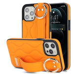 Custodia per telefono in PU con anello a copertura totale antiscivolo con cinturino, For iPhone 12 Pro / 12, For iPhone 12 Pro Max, For iPhone 12 mini
