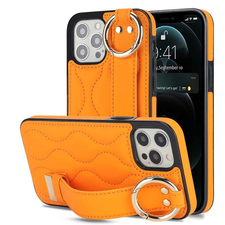 Custodia per telefono in PU con anello a copertura totale antiscivolo con cinturino, For iPhone 12 Pro / 12, For iPhone 12 Pro Max, For iPhone 12 mini