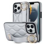 Custodia per telefono in PU con anello a copertura totale antiscivolo con cinturino, For iPhone 13 Pro, For iPhone 13, For iPhone 13 mini