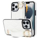 Custodia per telefono in PU con anello a copertura totale antiscivolo con cinturino, For iPhone 13 Pro, For iPhone 13, For iPhone 13 mini