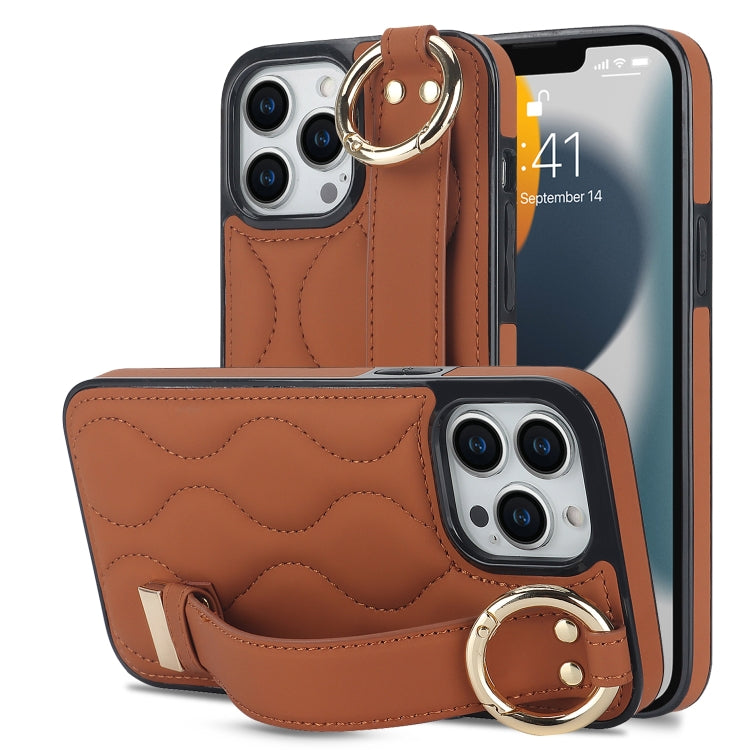 Custodia per telefono in PU con anello a copertura totale antiscivolo con cinturino, For iPhone 13 Pro, For iPhone 13, For iPhone 13 mini