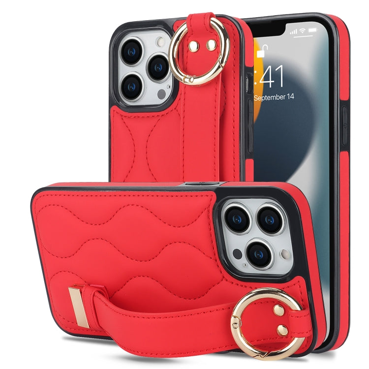 Custodia per telefono in PU con anello a copertura totale antiscivolo con cinturino, For iPhone 14 Pro, For iPhone 14 Pro Max, For iPhone 13 Pro Max