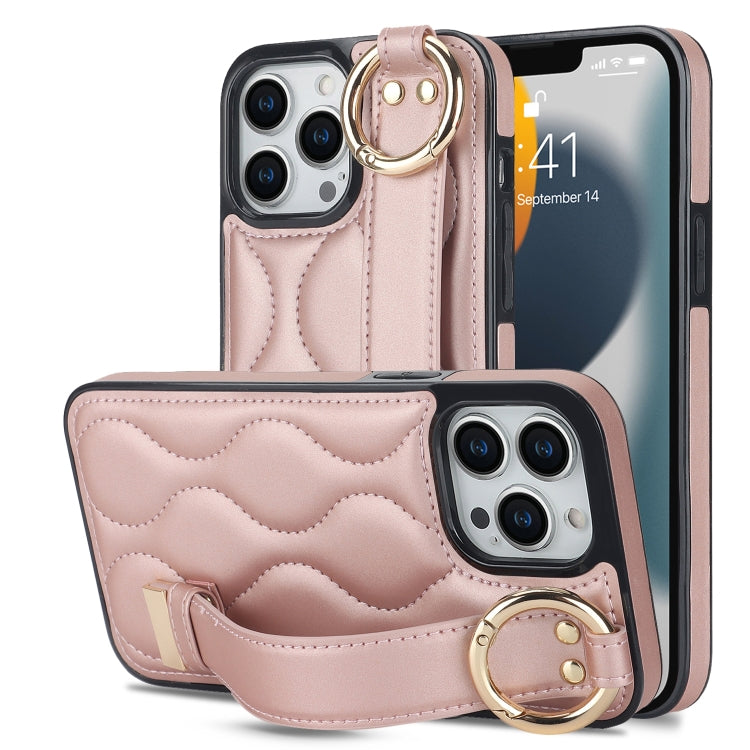 Custodia per telefono in PU con anello a copertura totale antiscivolo con cinturino, For iPhone 14 Pro, For iPhone 14 Pro Max, For iPhone 13 Pro Max