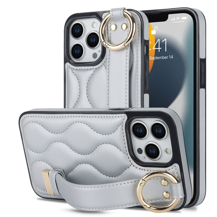 Custodia per telefono in PU con anello a copertura totale antiscivolo con cinturino, For iPhone 14 Pro, For iPhone 14 Pro Max, For iPhone 13 Pro Max