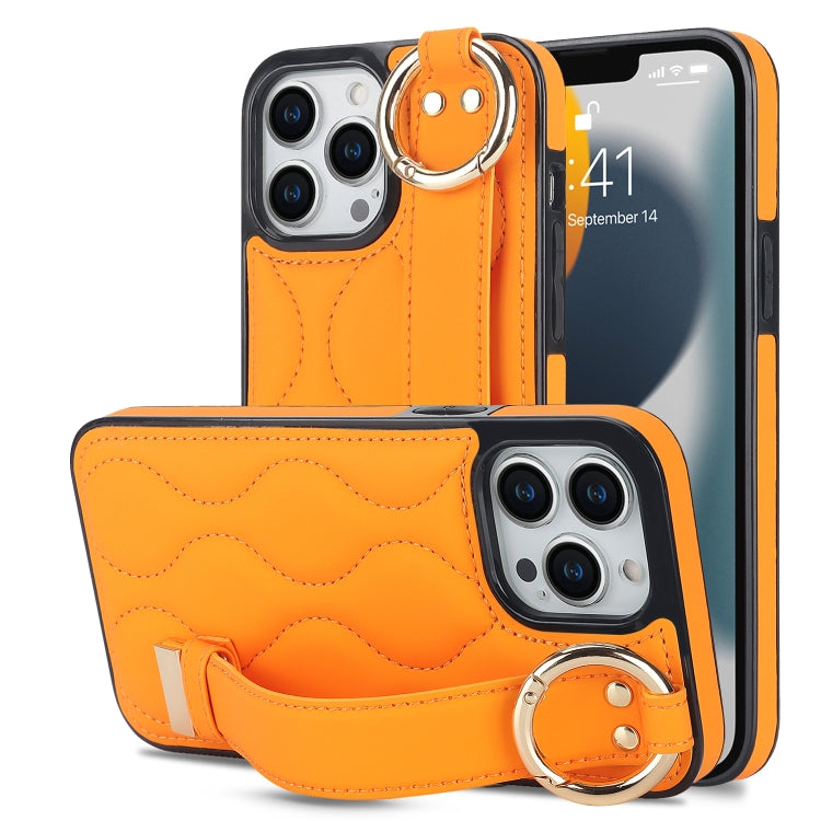 Custodia per telefono in PU con anello a copertura totale antiscivolo con cinturino, For iPhone 14 Pro, For iPhone 14 Pro Max, For iPhone 13 Pro Max