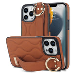Custodia per telefono in PU con anello a copertura totale antiscivolo con cinturino, For iPhone 14 Pro, For iPhone 14 Pro Max, For iPhone 13 Pro Max