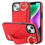 Custodia per telefono in PU con anello a copertura totale antiscivolo con cinturino, For iPhone 13 Pro, For iPhone 13, For iPhone 13 mini