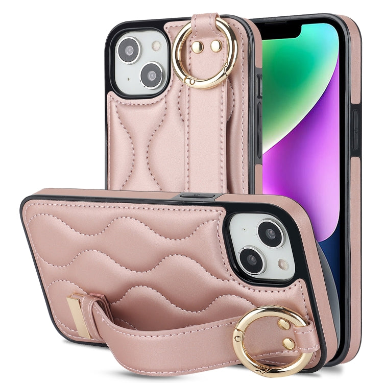 Custodia per telefono in PU con anello a copertura totale antiscivolo con cinturino, For iPhone 13 Pro, For iPhone 13, For iPhone 13 mini