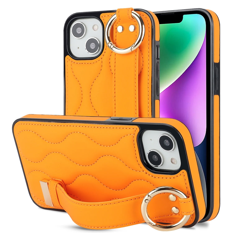 Custodia per telefono in PU con anello a copertura totale antiscivolo con cinturino, For iPhone 13 Pro, For iPhone 13, For iPhone 13 mini