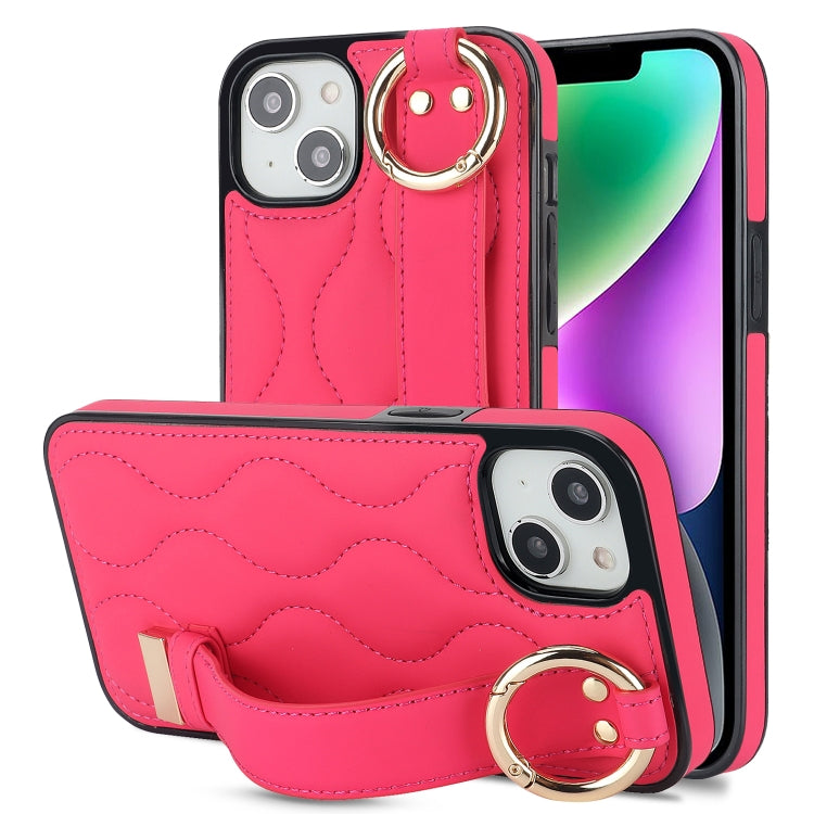Custodia per telefono in PU con anello a copertura totale antiscivolo con cinturino, For iPhone 13 Pro, For iPhone 13, For iPhone 13 mini