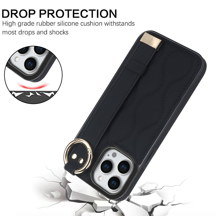 Custodia per telefono in PU con anello a copertura totale antiscivolo con cinturino, For iPhone 14 Pro, For iPhone 14 Pro Max, For iPhone 13 Pro Max