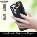 Custodia per telefono in PU con anello a copertura totale antiscivolo con cinturino, For iPhone 14 Pro, For iPhone 14 Pro Max, For iPhone 13 Pro Max