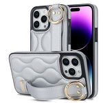 Custodia per telefono in PU con anello a copertura totale antiscivolo con cinturino, For iPhone 14 Pro, For iPhone 14 Pro Max, For iPhone 13 Pro Max