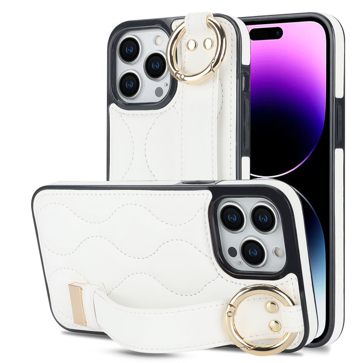 Custodia per telefono in PU con anello a copertura totale antiscivolo con cinturino, For iPhone 14 Pro, For iPhone 14 Pro Max, For iPhone 13 Pro Max