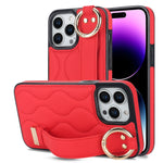 Custodia per telefono in PU con anello a copertura totale antiscivolo con cinturino, For iPhone 14 Pro, For iPhone 14 Pro Max, For iPhone 13 Pro Max
