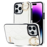 Custodia per telefono in PU con anello a copertura totale antiscivolo con cinturino, For iPhone 14 Pro, For iPhone 14 Pro Max, For iPhone 13 Pro Max