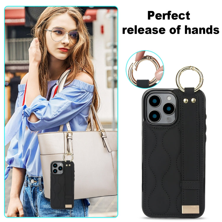 Custodia per telefono in PU con anello a copertura totale antiscivolo con cinturino, For iPhone 16 Pro Max, For iPhone 16 Pro, For iPhone 16 Plus