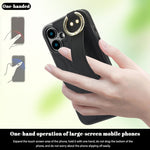 Custodia per telefono in PU con anello a copertura totale antiscivolo con cinturino, For iPhone 16, For iPhone 14 Plus, For iPhone 14