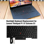 English Enter Key Backlit Laptop Keyboard For Lenovo ThinkPad P1 X1 Extreme X1