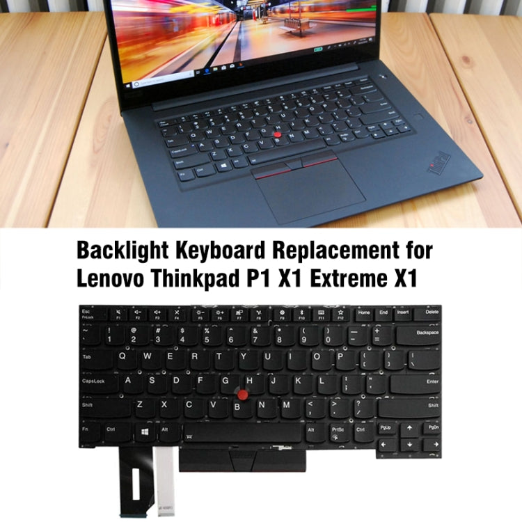 English Enter Key Backlit Laptop Keyboard For Lenovo ThinkPad P1 X1 Extreme X1